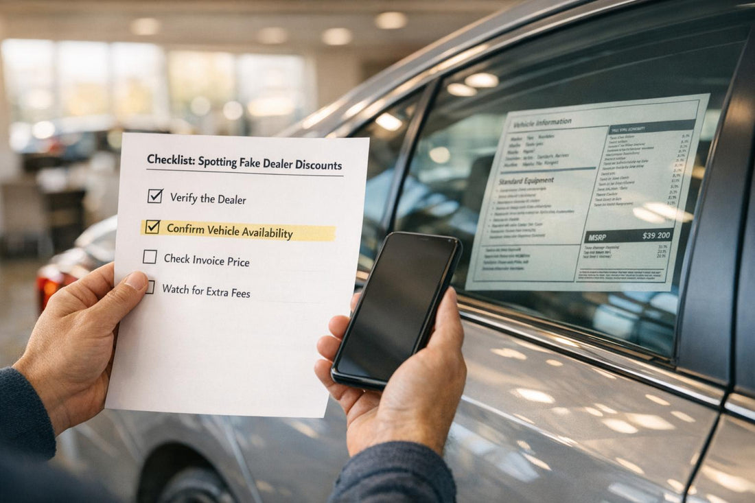 Checklist: Spotting Fake Dealer Discounts - Price Driven