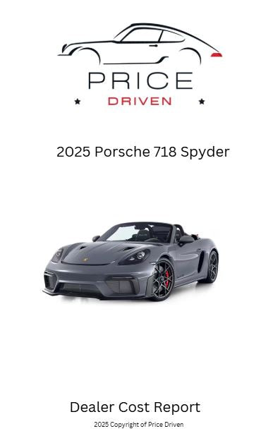 Porsche 718 Spyder | 2025