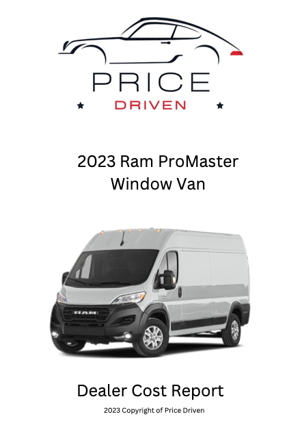 Fourgonnette vitrée Ram ProMaster | 2023